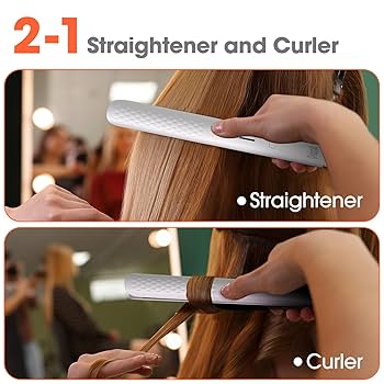Professional Hair Straightener ホワイト Amazon.com : Professional Flat Iron Hair Straightener (220V